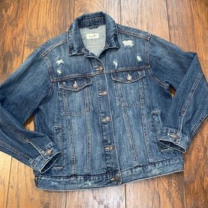 BOOTLEGGER The Real McCoy Distressed Jean Jacket